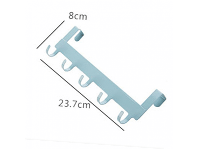  Crochets de porte art crochets porte-manteaux mural sans perçage pour vêtements clés serviettes et bijoux bleu pour chambre cuisine et cabinet  - Conforama D