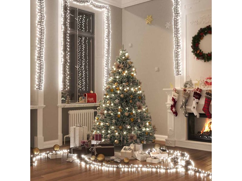  Guirlande lumineuse, éclairage de noël à led groupées 1000 led blanc froid pvc cf62404  - Conforama B