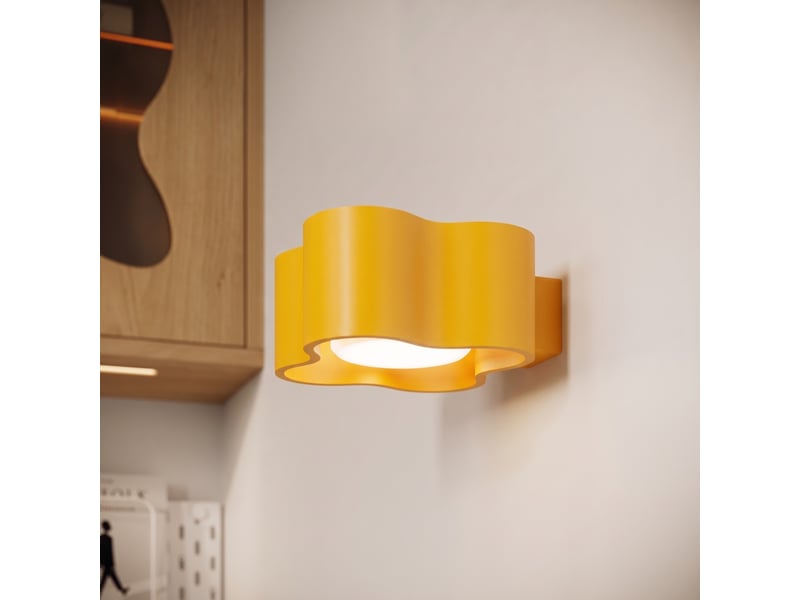  Plafonnier ovio 2 jaune gx53 aluminium moderne 8x24.5x12cm SL.3390 - Conforama D