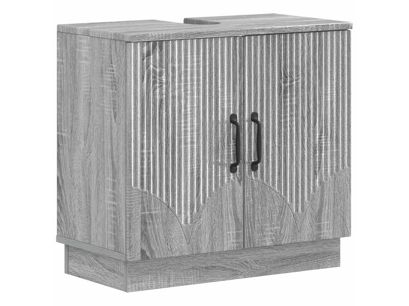 Ensemble de meuble de salle de bain 3 pièces hoorn sonoma gris cf63488 - Conforama D