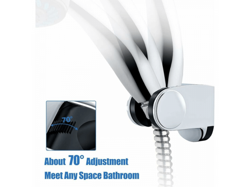  Pommeau de douche, support de douche, support de douche réglable universel  - Conforama D