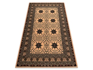 Tapis en laine kashqai 4302 103 oriental, cadre beige vert 135x200 cm