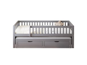 Lit gigogne 90x200 cm STILVORA coloris gris
