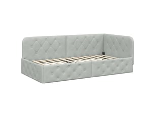 Lit simple 100x200 cm    coloris gris