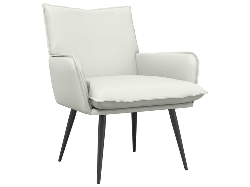  Vidaxl fauteuil blanc simili cuir  - Conforama D