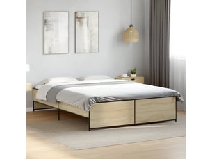 Lit 2 places 160x200 cm coloris marron