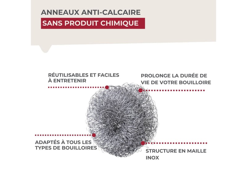  Anneaux anti-calcaire pour bouilloire fackelmann 60129 - Conforama D