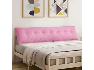 Coussin de dos, coussin de dossier rose 200 x 19 x 50 cm tissu cf54976