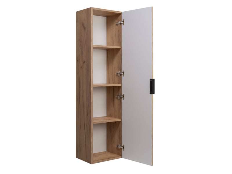 Meuble colonne suspendu de salle de bain flow chêne 35 x 136 cm - Conforama E