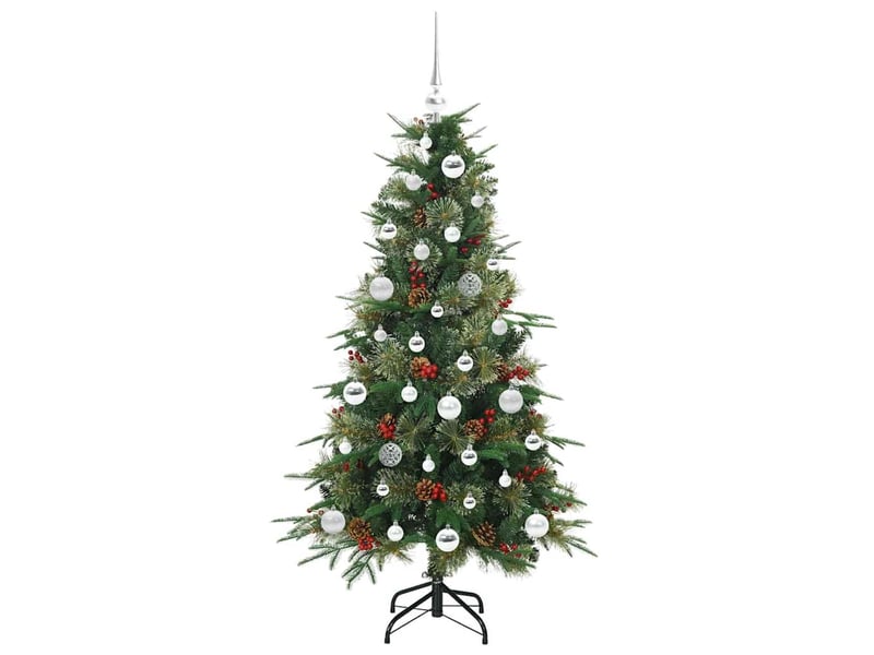  Sapin de noël artificiel, arbre de noël à branches articulées vert 150 cm shl9694  - Conforama D