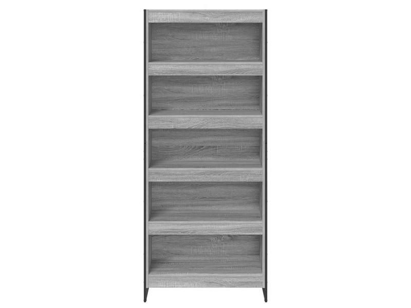  Bibliothèque, armoire à livres 80 x 30 x 189,5 cm bois d'ingénierie gris sonoma  - Conforama E