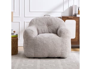 Pouf / repose pied gris