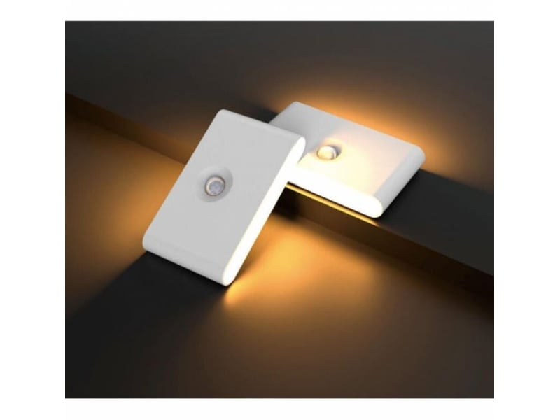  Veilleuse led avec détecteur de mouvement, lampe led pour armoire, à capteur rechargeable par usb, design magnétique, blanc HRC0003976LY - Conforama D
