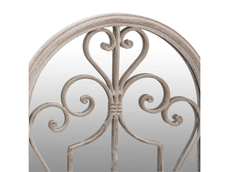  Miroir de jardin, miroir décoratif sable 70x30 cm fer pour utilisation extérieure cf62723  - Conforama E