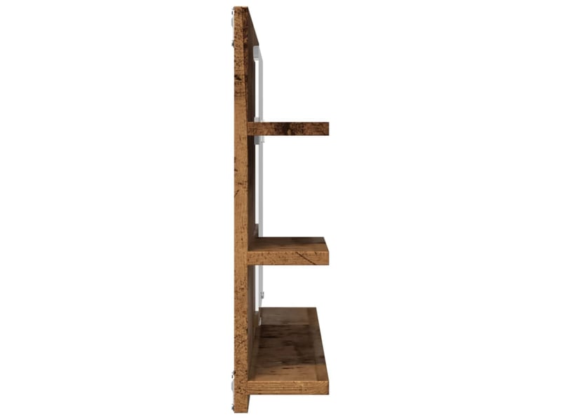  Armoire à miroir de salle de bain vieux bois bois d'ingénierie shl3834  - Conforama E