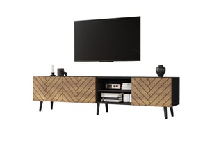 Meuble tv coloris bicolore 180 cm   