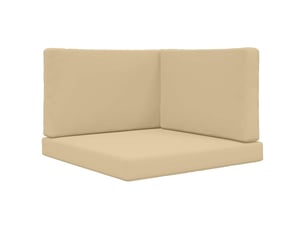 Coussin de canapé d'extérieur, coussin de chaise polyester beige 80 x 80 cm cf54030