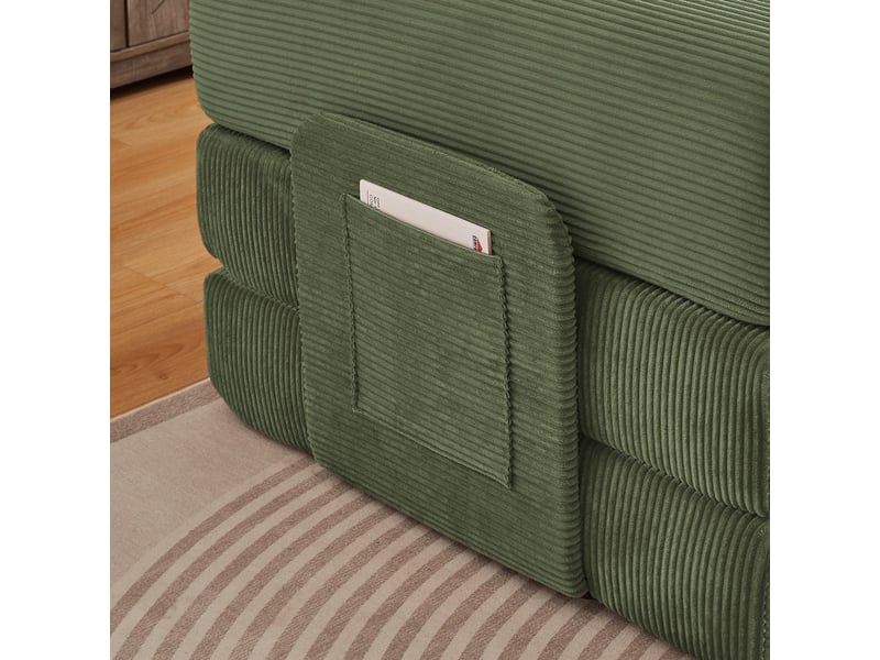 Canapé convertible en lit, modulaire, style tatami, pour salon et chambre, pliant, avec 2 coussins et cadre en acier - Conforama E