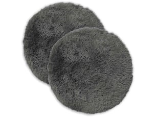 Lot de 2 coussins avec oreiller, coussins décoratifs heerlen vert clair fleece pv cf50601