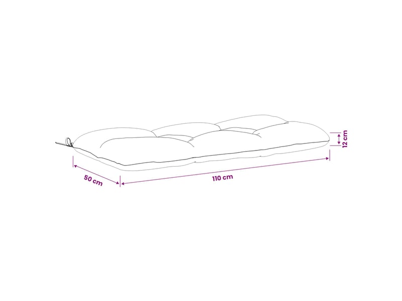  Lot de 2 coussins de banc, coussins d'assise vianen 100 % polyester crème cf57651  - Conforama E