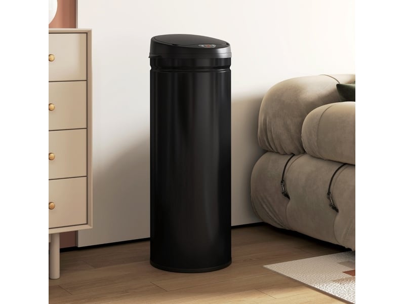  Poubelle à capteur 50 l 30,5 x 30,5 x 85 cm noire cuisine  - Conforama B