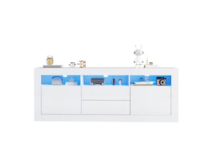 Meuble tv coloris blanc 160 cm FLORAGRACE