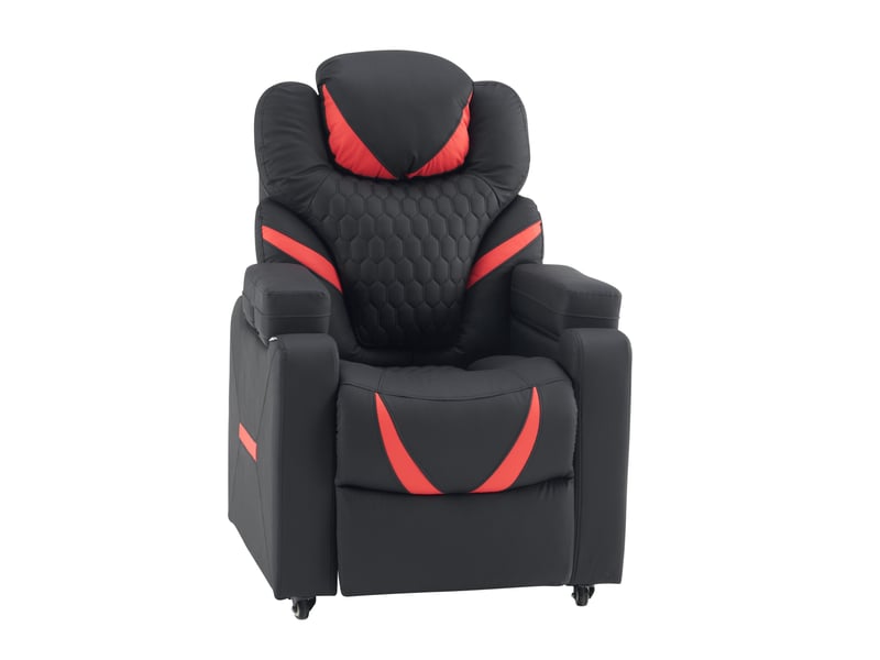 Fauteuil gaming inclinable avec appui-tête game sport rx pu noir rouge hjh office Game Sport RX - Conforama A