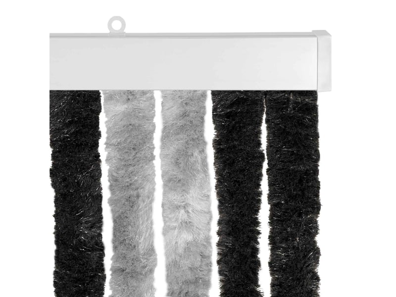  Rideau anti-insectes, moustiquaire en chenille gris et noir 90 x 220 cm cf43465  - Conforama D