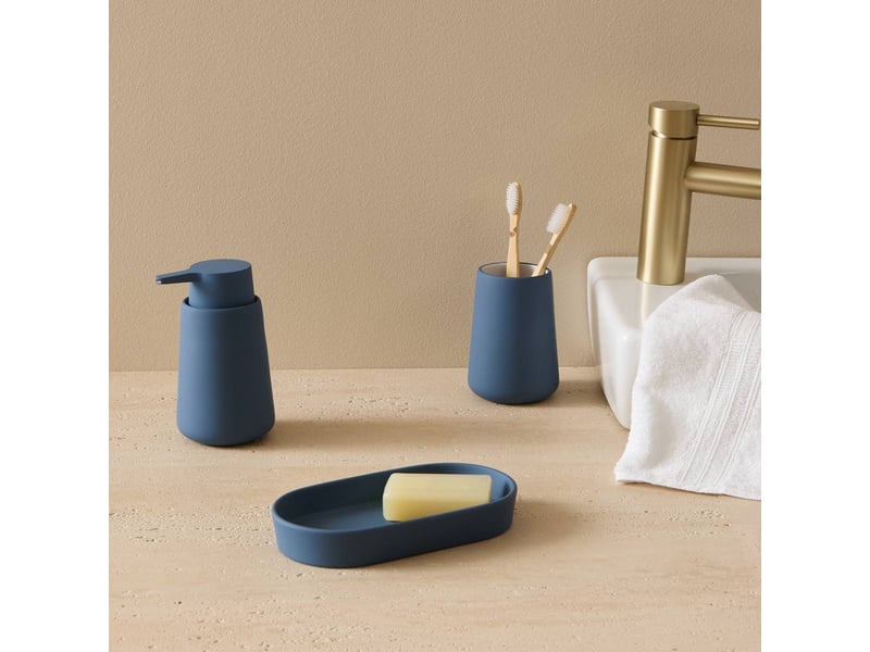  Plateau colorama ovale 11x19,3cm bleu COLORAMA - Conforama B