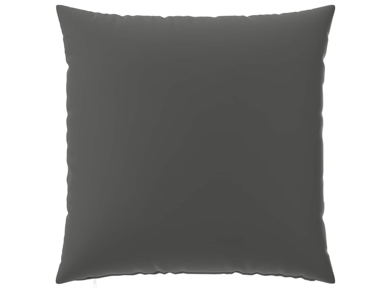  Lot de 2 housses de coussin heerlen anthracite 80 x 80 cm polyester cf49420  - Conforama D