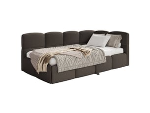 Lit 2 places 170x190 cm SELSEY Cloudy coloris marron