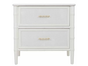 Table de chevet en bois blanc 71x39x68 cm h