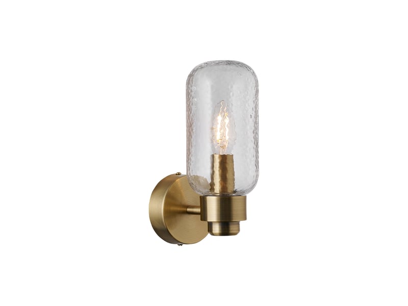 Applique murale tutan  verrerie laiton, h.23 - ip44 - e14 nordlux intérieur 2310551035 - Conforama B