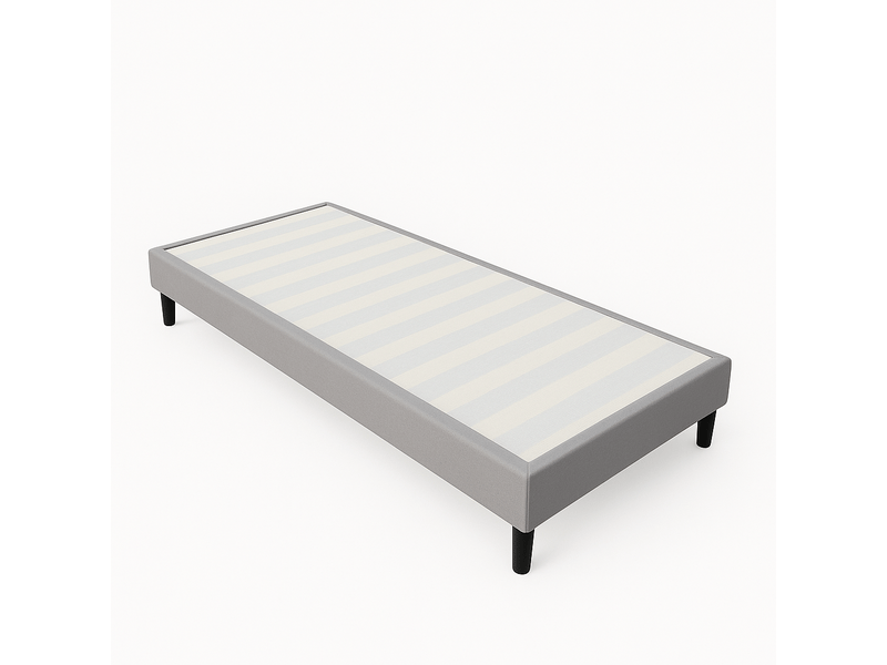  Sommier 70x190 cm tapissier déhoussable housse lavable gris + pieds 20 cm 13 lattes - opale SOMMIER OPALE GRIS - Conforama A