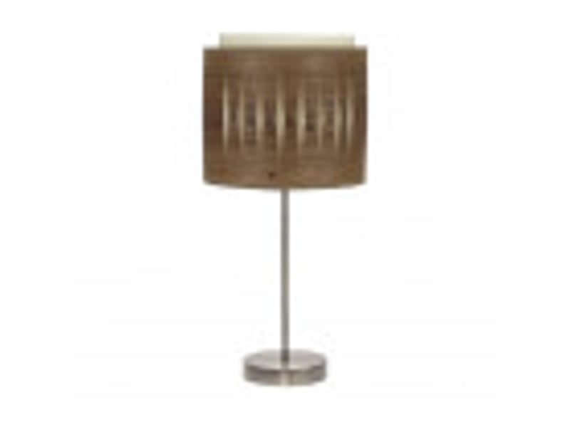  Lampe à poser fabrilamp alexandra e14 coloris cuirbois foncé 42 x 17 x 17 cm 177871084 - Conforama B