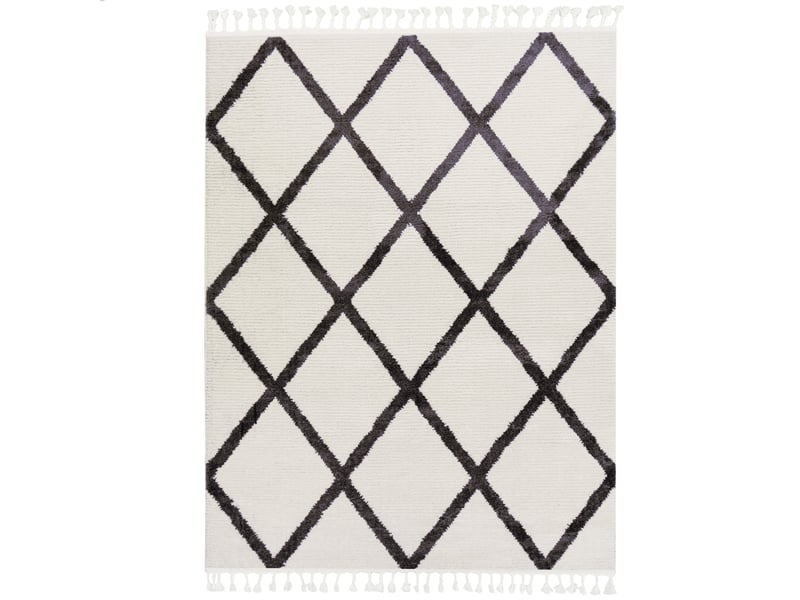 Ouarain - tapis berbère asni 120 x 170 cm Z-BERBER120170502IVORY - Conforama A