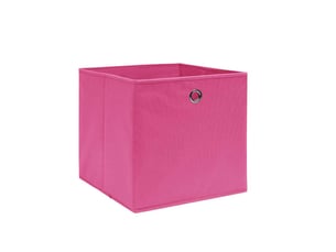Boîtes de rangement 4 pcs tissu intissé 28x28x28 cm rose