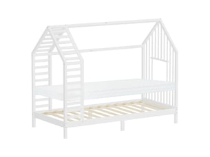 Lit cabane 90x200 cm <strong>ML-DESIGN</strong>  <strong>ECD Germany GmbH</strong> coloris blanc