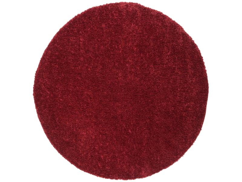 Tapis shag en polypropylène rouge, 122 cm  - Conforama A
