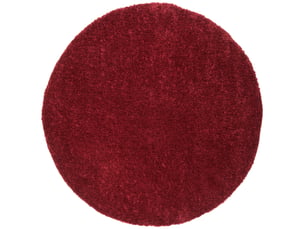 Tapis shag en polypropylène rouge, 122 cm