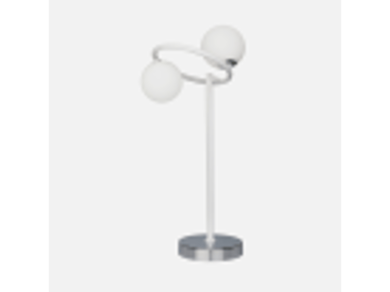  Lampe à poser fabrilamp la habana g9 coloris blanc chromé 50 x 21 x 23 cm 154571001 - Conforama D