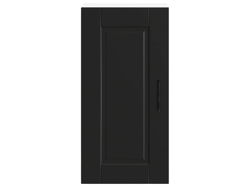 Meuble de rangement, armoire murale de cuisine porto noir bois d'ingénierie shl2870 - Conforama D