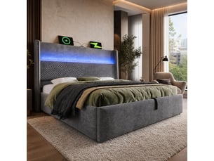 Sommier coffre 180x200 cm <strong>FLORAGRACE</strong> <strong></strong>  vendu sommier coffre, sans matelas