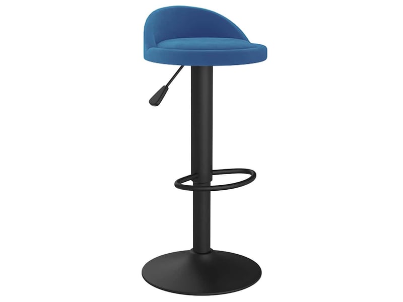  Lot de 2 tabouret de bar, chaise de bar bleu velours shl64970  - Conforama C