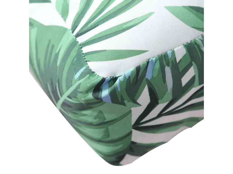  Coussin de palette, coussin de chaise, coussin de canapé à motif de feuilles 60x60x9,5 cm tissu cf55268  - Conforama E