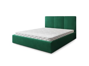 Lit coffre 160x200 cm <strong>MASSENO</strong> <strong></strong> coloris vert