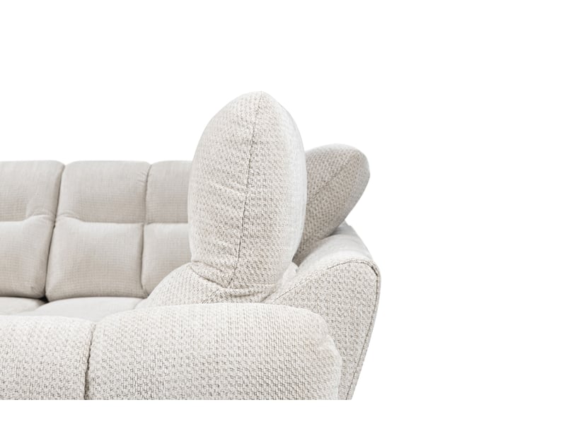Canapé d'angle beige fixe 4 places - Conforama M