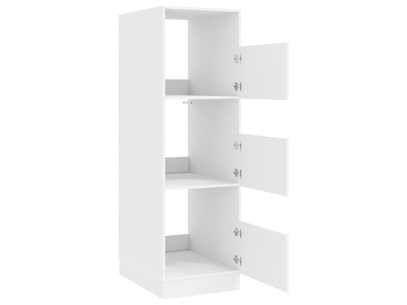 Armoire à laver blanc 50x68x162 cm bois d'ingénierie - Conforama E