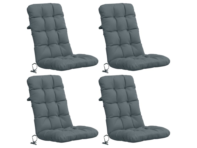  Lot de 4 coussins de chaise à dossier haut vianen cf59351  - Conforama A