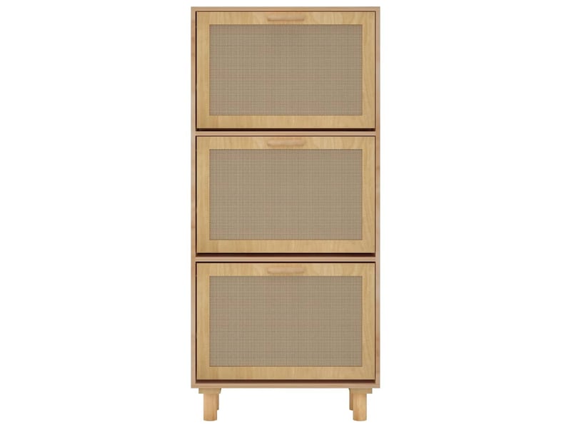 Meuble à chaussure, armoire à chaussures marron 52x25x115cm bois d'ingénierierotin  - Conforama E